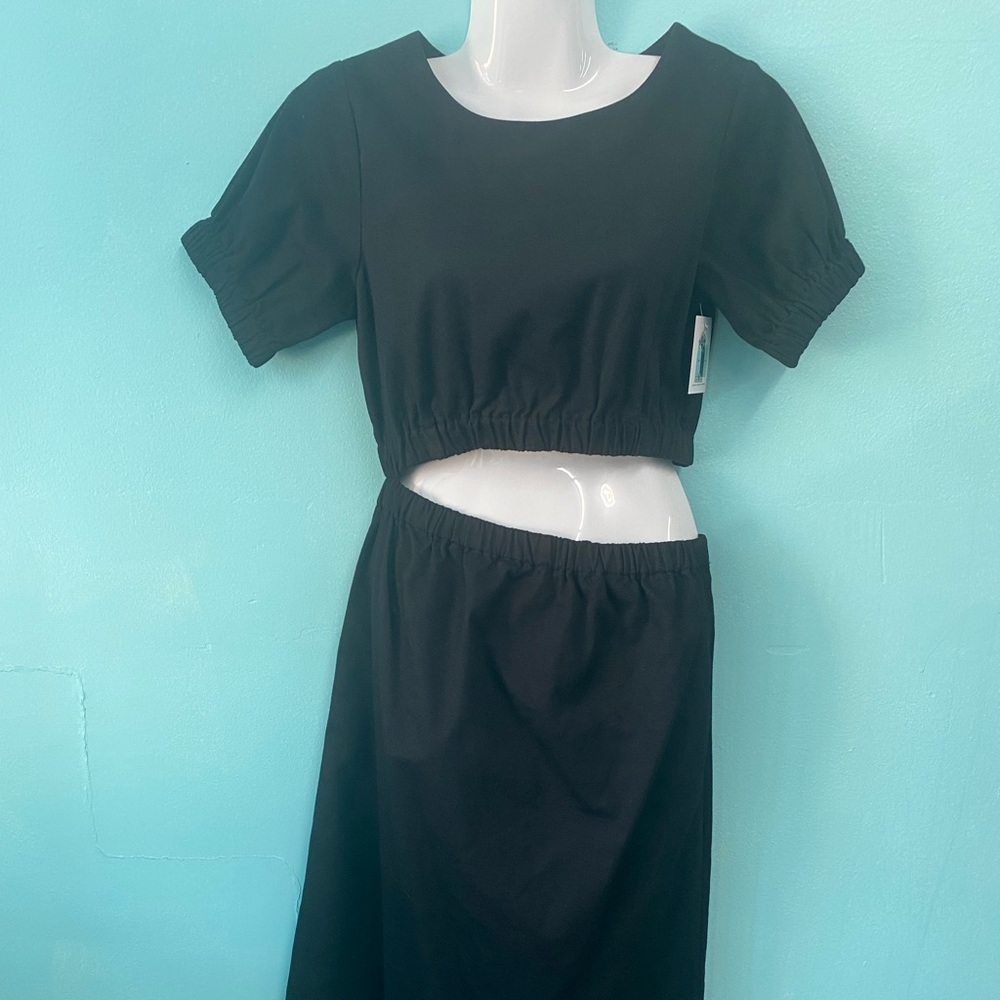 Line & Dot black cut out dress size XS